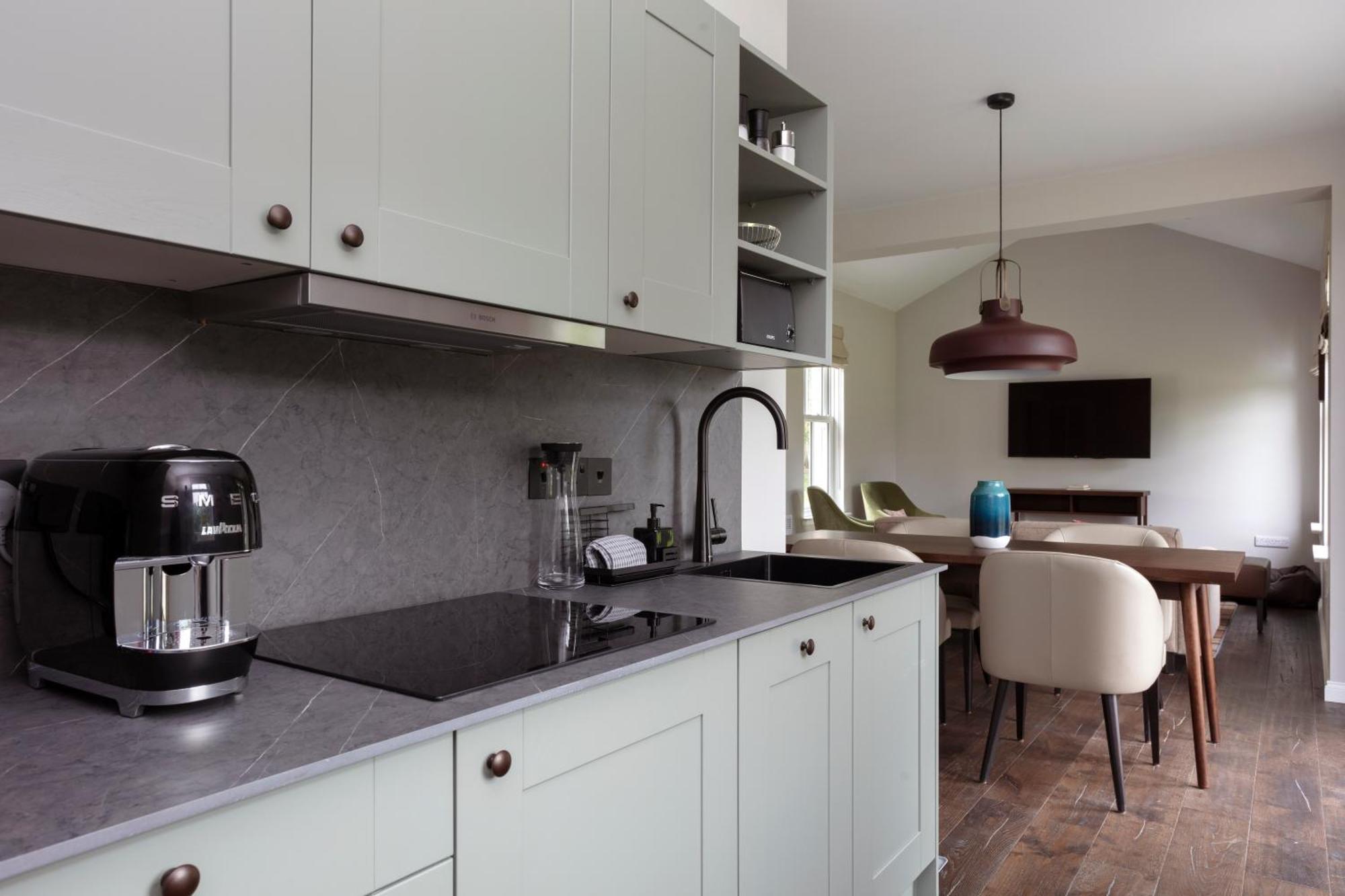 Schloss Roxburghe, Part Of Destination By Hyatt Eksteriør billede A kitchen with a single-control tap